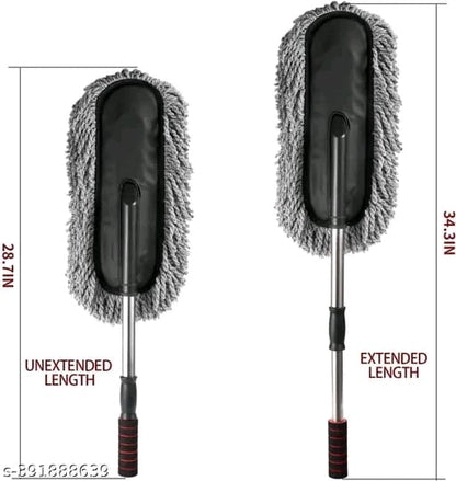 Microfiber Flexible Duster Car Wash | Car Aing Accessories | Microfiber | Brushes | Dry/Wet Home, Kitchen, Office Aing Brush with Expandable Handle