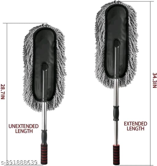 Microfiber Flexible Duster Car Wash | Car Aing Accessories | Microfiber | Brushes | Dry/Wet Home, Kitchen, Office Aing Brush with Expandable Handle