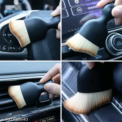 Brush Mini Car Aing Brush with Handle and Dust Cover Car AC Vent Aer Dashboard Aer Accessories for Detailing Brush Multipurpose Gadget Aer Car Duster Brush (Small) (1pcs)