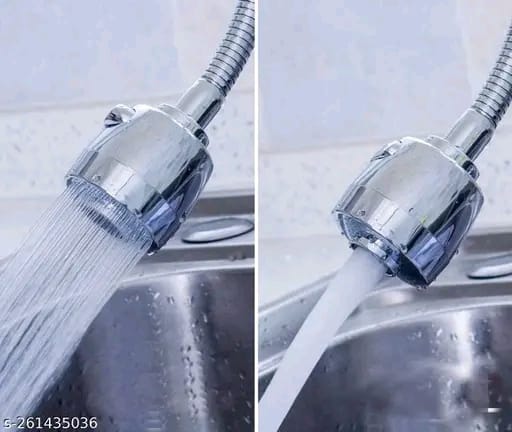 CLIXERA Sink Faucet Sprayer Attachment 360 Rotatable Kitchen Tap Head Replacement,Anti-Splash Faucet Nozzle Head with Hose and Universal Connector, 6.5 X 10 X 1 Inch, Silver