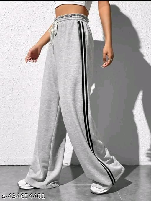 Trendy black striped jogger pant grey