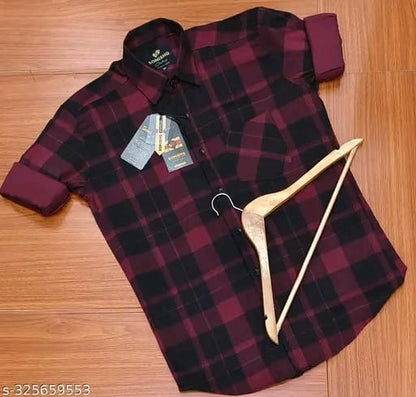 Men's Party Wear Casual Solid Full Sleeves Printed Cotton Premium Graphic Checked Shirt (Gold) By Sonishq