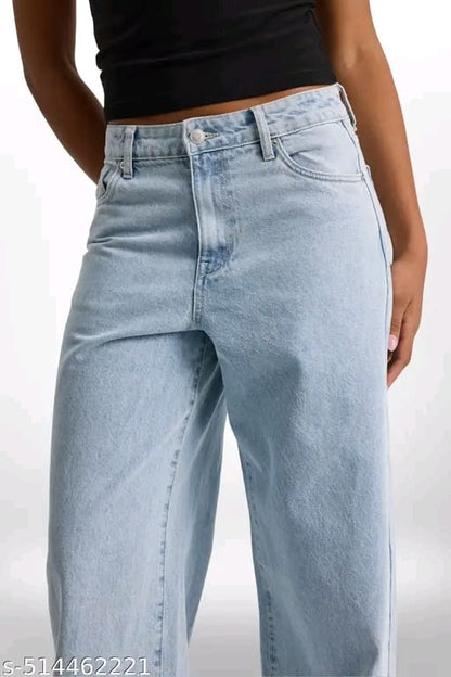 wide leg demin women jeans