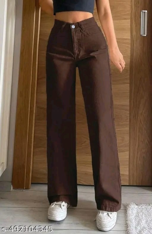 High-Waist Wide Leg Jeans for Women