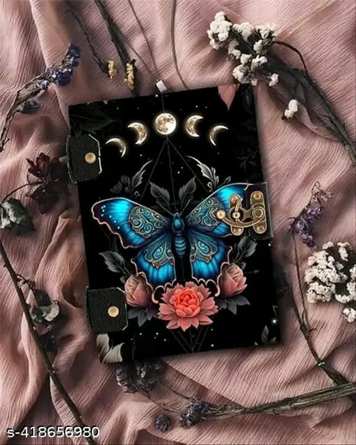 Printed Diary Notebook With Lock Clasp For Gift/Office Use (5*7 Inch,200 Pages) A5 Diary Unruled 200 Pages