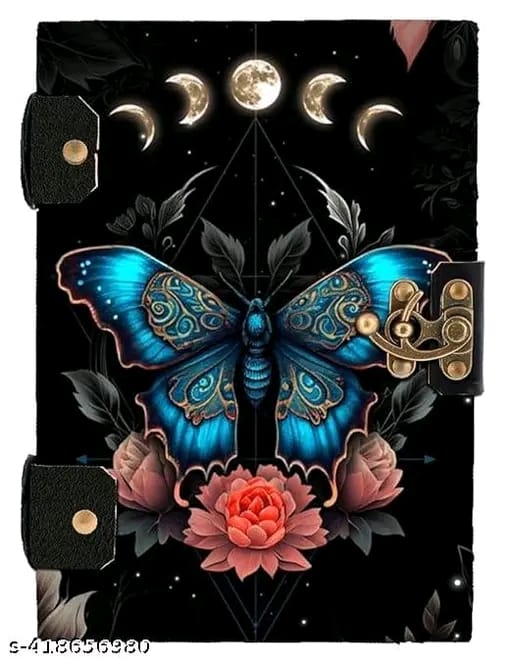 Printed Diary Notebook With Lock Clasp For Gift/Office Use (5*7 Inch,200 Pages) A5 Diary Unruled 200 Pages