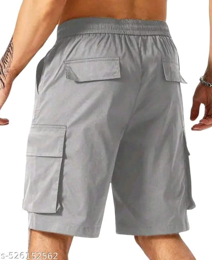 perfect for gym, travel, or casual wear, everyday wear grey shorts for men, ideal for summer outings and street style, versatile grey shorts for day-to-day use