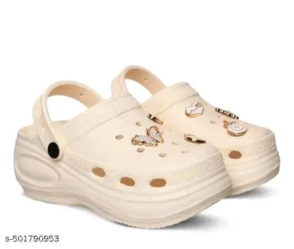 Vrino Women Jewel Ultra Premium Casual Clogs/Sandals with Adjustable Back Strap for Adult | Comfortable & Light Weight | Stylish & Anti-Skid | Waterproof & Daily Mules for Ladies