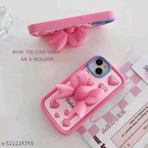 Elevate Cute Cover for i-Phone 15, 3D Fun Cartoon Design Case with 360 Camera Protection and Shockproof
