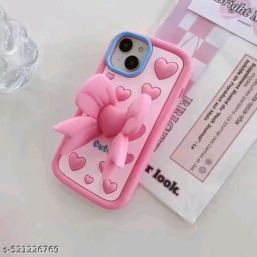 Elevate Cute Cover for i-Phone 15, 3D Fun Cartoon Design Case with 360 Camera Protection and Shockproof