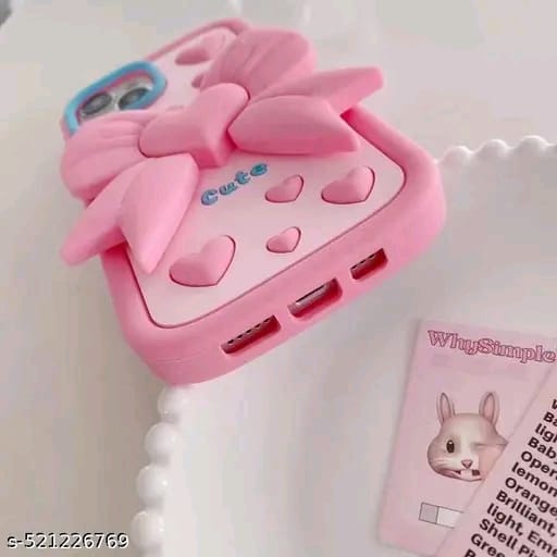 Elevate Cute Cover for i-Phone 15, 3D Fun Cartoon Design Case with 360 Camera Protection and Shockproof