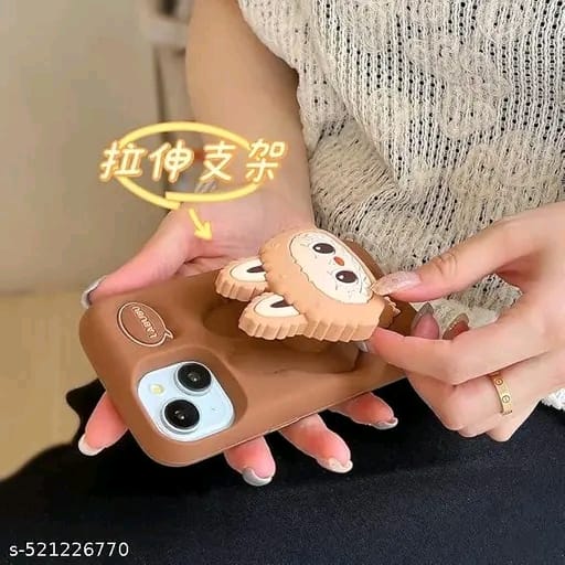 Elevate Cute Cover for i-Phone 15, 3D Fun Cartoon Design Case with 360 Camera Protection and Shockproof