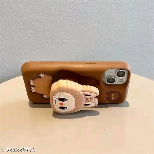 Elevate Cute Cover for i-Phone 15, 3D Fun Cartoon Design Case with 360 Camera Protection and Shockproof