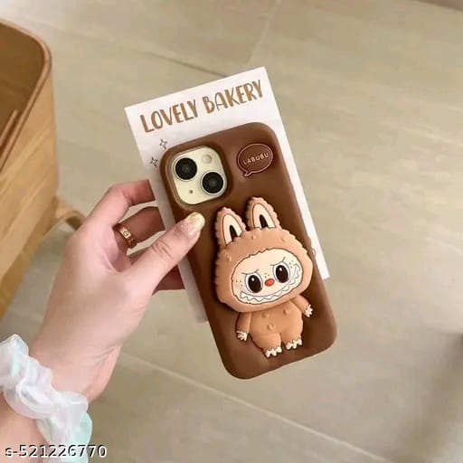 Elevate Cute Cover for i-Phone 15, 3D Fun Cartoon Design Case with 360 Camera Protection and Shockproof