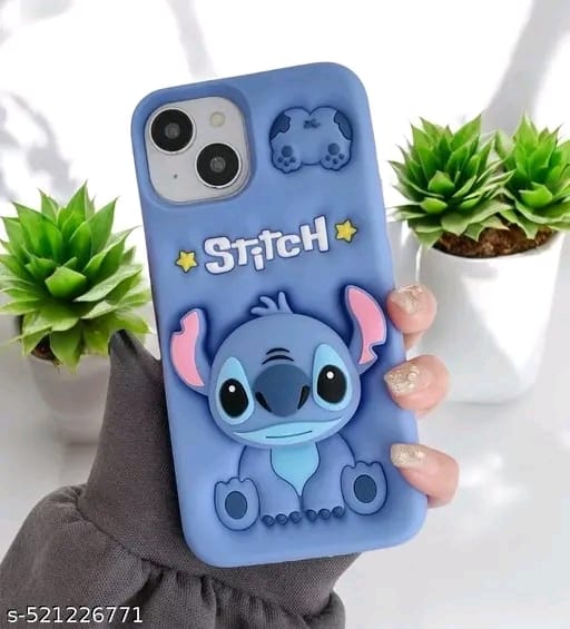 Elevate Cute Cover for i-Phone 15, 3D Fun Cartoon Design Case with 360 Camera Protection and Shockproof