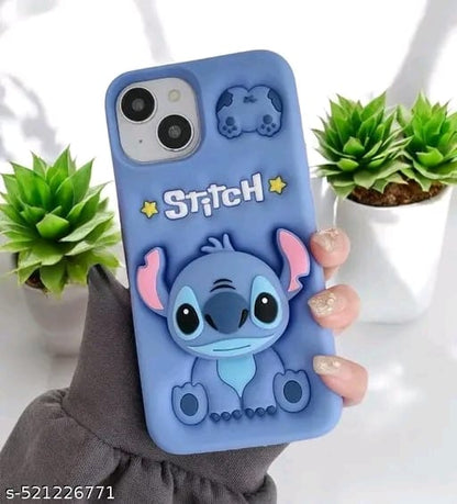 Elevate Cute Cover for i-Phone 15, 3D Fun Cartoon Design Case with 360 Camera Protection and Shockproof