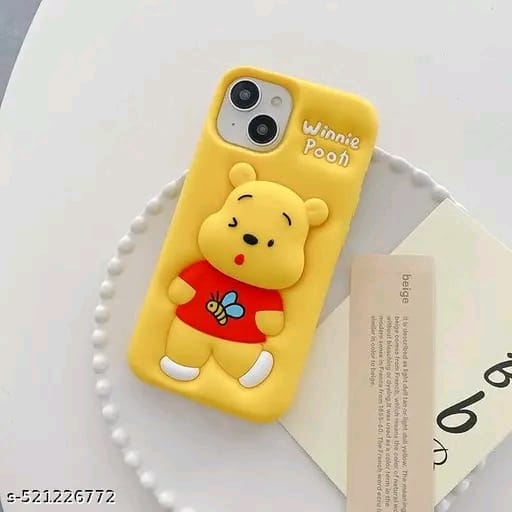 Elevate Cute Cover for i-Phone 15, 3D Fun Cartoon Design Case with 360 Camera Protection and Shockproof