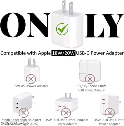 3D Cute Heart Pattern for i Phone Charger only 18W & 20W, Data Line Wire Saver Charging Cable Charger Protective Cable,Full Protection Cover 5 in 1- Purple-Bow