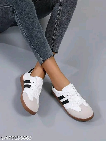Layasa New Flat Women's Stylish Casual Sports Sneakers | Walking Snekers Shoes | Partywear Sneakers | Running Sneakers For Women's and Girl