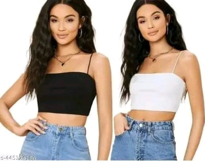 Strip Design Trending Bra Type Crop Top Looks Cool design Superb Top