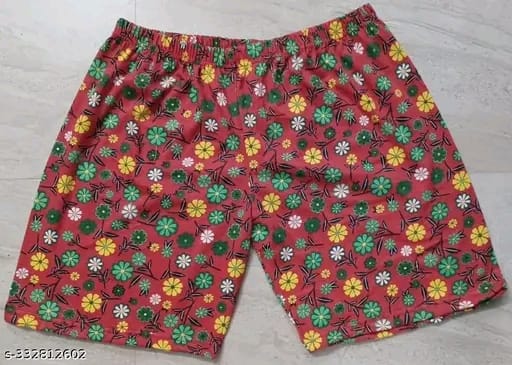 LADIES THIGH SHORTS WITHOUT POCKET COMBO OF 5 PIECES(ANY PRINT)