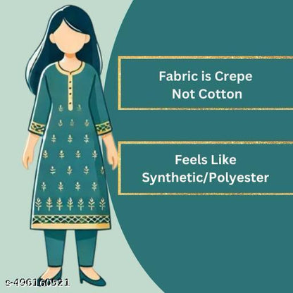 Polyster/Crepe fabric-Womens Kurtis Pack Of 2