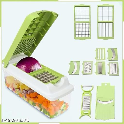 13-in-1 Vegetable Grater and Slicer – Multi-Purpose Cutter Machine Grinder, Chips Cutter, Dry Fruits Cutter & Tomato Slicer for Easy Cooking