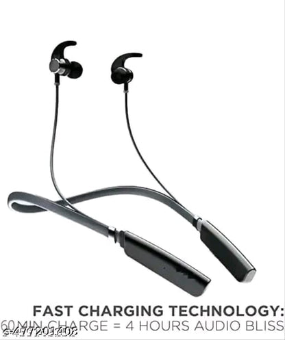 Bluetooth Neckband | Wireless Neckband | Crispy And Clear Sound Quality Deep Bass 20Hr Battery Type C Fast Charging Magnetic Lock