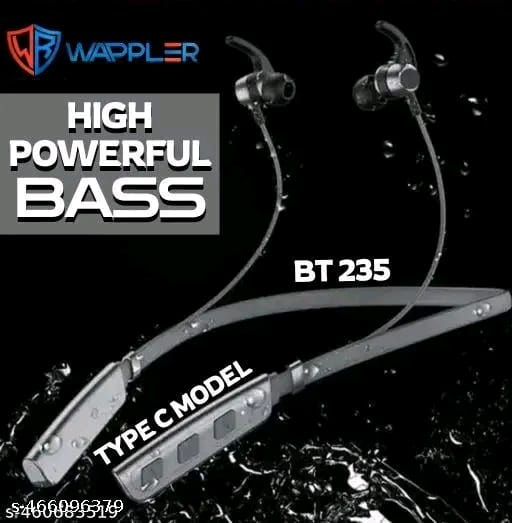 Bluetooth Neckband | Wireless Neckband | Crispy And Clear Sound Quality Deep Bass 20Hr Battery Type C Fast Charging Magnetic Lock |Premium Metal Look & Crystal-Clear Mic Sound | Bluetooth Headphones | Bluetooth Earphone Under 299rs | Bluetooth Headset