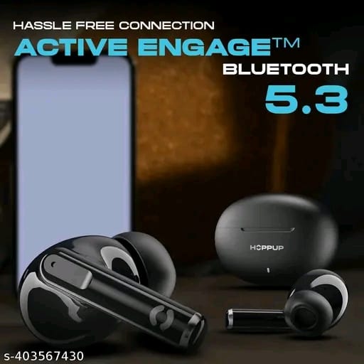 Hoppup S40 Earbuds with 13MM Drivers, 40H Playtime