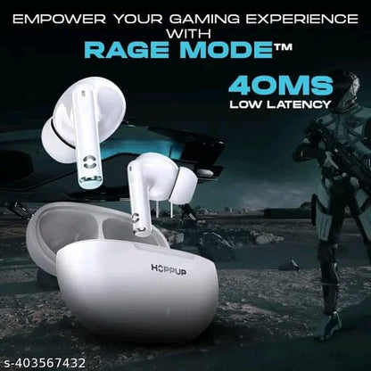 Hoppup S40 Earbuds with 13MM Drivers, 40H Playtime