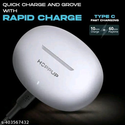 Hoppup S40 Earbuds with 13MM Drivers, 40H Playtime