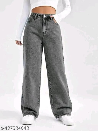 WOMEN'S STRAIGHT FIT BLAST WASH JEANS FOR WOMEN