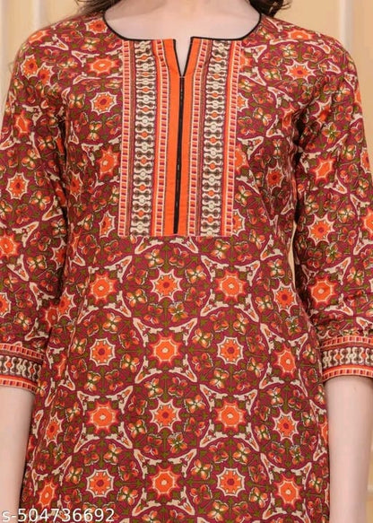 "Women's Rayon Printed Short Kurta | Short Kurta For Women | Short Kurta | Printed Short Kurta | | Womens Printed Cotton Top | Short Kurti | "