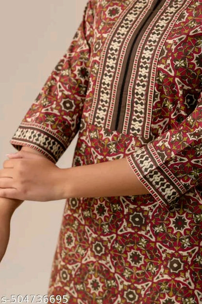 "Women's Rayon Printed Short Kurta | Short Kurta For Women | Short Kurta | Printed Short Kurta | | Womens Printed Cotton Top | Short Kurti | "
