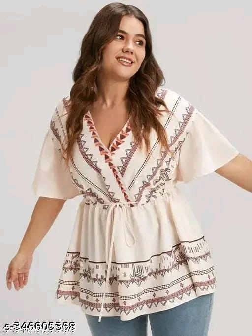 womens rayon printed top, partywear top, festival top, daily wear top, long top, pritned top