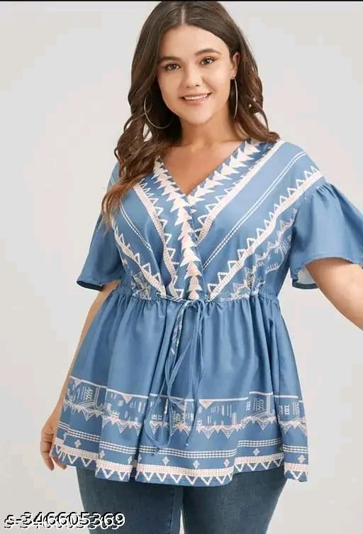 womens rayon printed top, partywear top, festival top, daily wear top, long top, pritned top