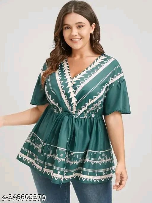 womens rayon printed top, partywear top, festival top, daily wear top, long top, pritned top