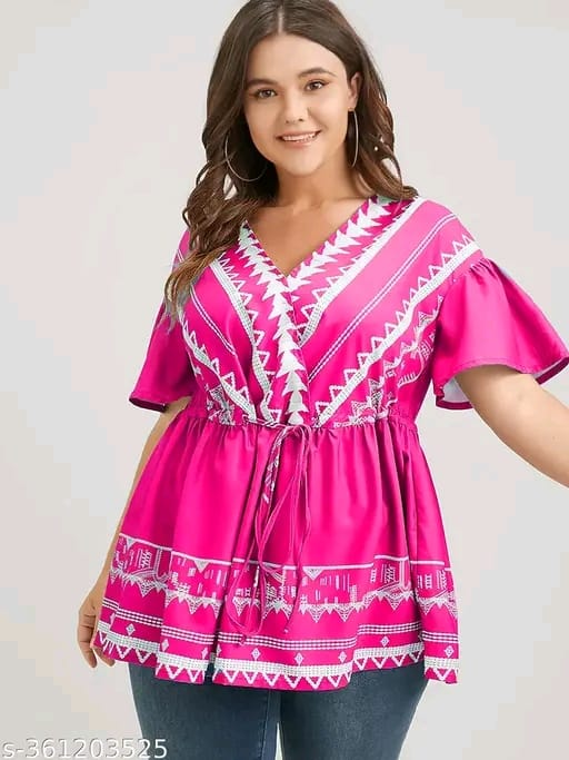 womens rayon printed top, partywear top, festival top, daily wear top, long top, pritned top