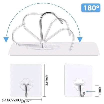 Wall Hooks for Clothes | Wall Hangers Pack of 20 | Sticky Wall Hooks | Towel and Scarf Hooks | Accessories Wall Hangers | Clothes Hanging Hooks