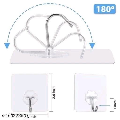 Wall Hooks for Clothes | Wall Hangers Pack of 20 | Sticky Wall Hooks | Towel and Scarf Hooks | Accessories Wall Hangers | Clothes Hanging Hooks