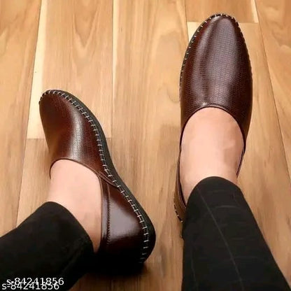 Men's loafers shoes stylish juti boys Brown- M J R