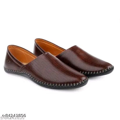 Men's loafers shoes stylish juti boys Brown- M J R
