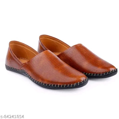 Men's loafers shoes stylish juti boys Brown- M J R