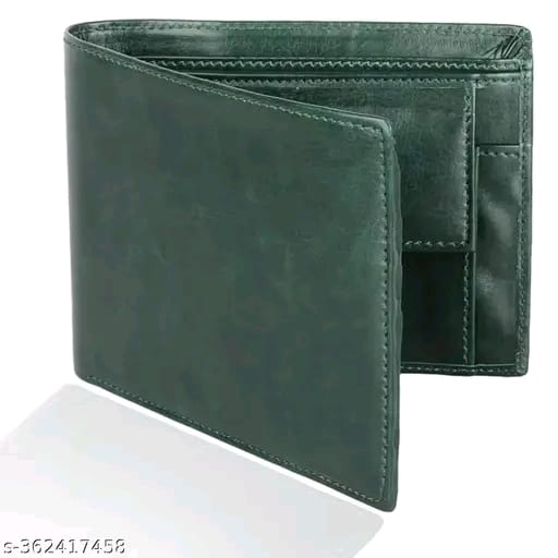 Leather Purse For Man Gents Wallet Green