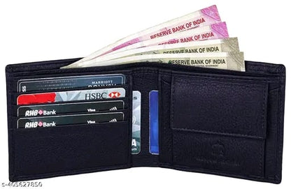 BUFFHIDE RFID Protected 100% Genuine Leather Gift Hamper For Men | Leather Wallet For Men's | Wallets Branded | Wallets For Men (Lee-on Black) ,Leather wallet combo for men