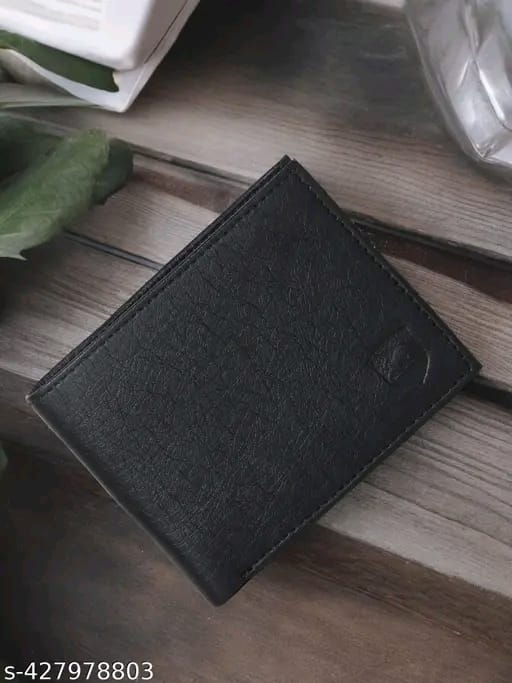 SAMTROH Embellished Men's Wallet, Blue & White, 3 Card Slots, 2 Currency & Secret Compartments, 1 Coin Pocket