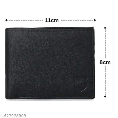 SAMTROH Embellished Men's Wallet, Blue & White, 3 Card Slots, 2 Currency & Secret Compartments, 1 Coin Pocket