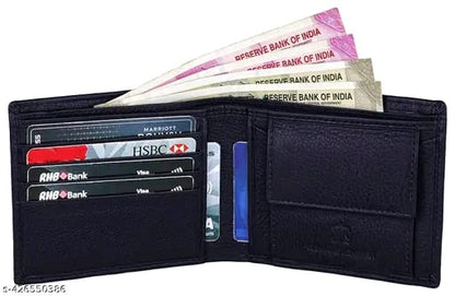 BUFFHIDE RFID Protected 100% Genuine Leather Gift Hamper For Men | Leather Wallet For Men's | Wallets Branded | Wallets For Men (Merchant-Navy) ,Leather wallet combo for men