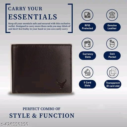BUFFHIDE RFID Protected 100% Genuine Leather Gift Hamper For Men | Leather Wallet For Men's | Wallets Branded | Wallets For Men (Merchant-Navy) ,Leather wallet combo for men